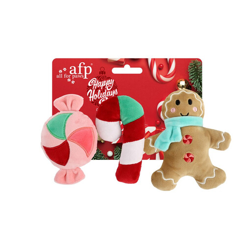 All For Paws Xmas Gingerbread & Candy 3 Pack