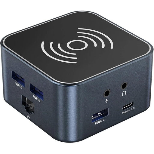 Wozinsky WHBC09Y8S 12-in-1 Multifunctional USB-C Hub, with Wireless Charging Function