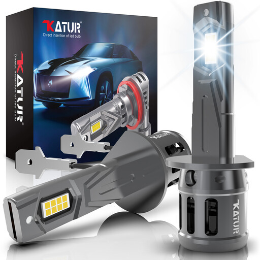 KATUR H1 LED Headlight Bulbs, 100W