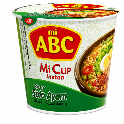 ABC Instant Cup Noodle Soto Chicken 60 g