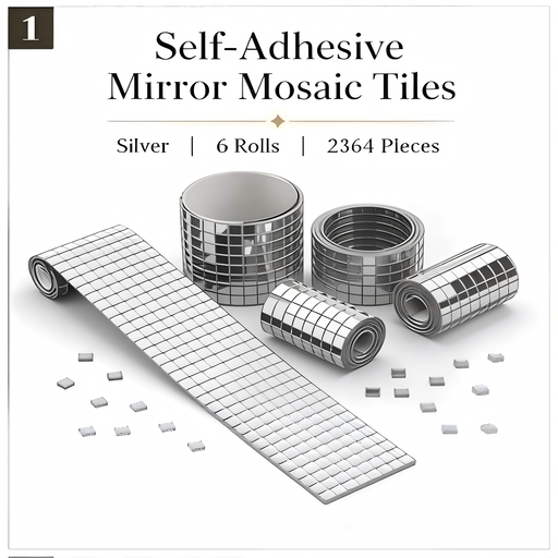 Selbstklebende Glas-Spiegelmosaikfliesen