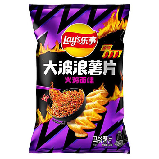 LAY'S MAX CRINKLE CUT POTATO CHIPS (BULDAK SPICY NOODLE FLAVOUR)