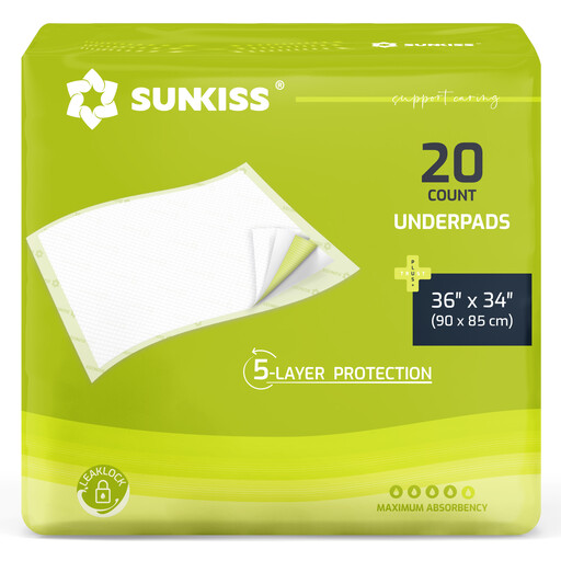 SUNKISS TrustPlus Disposable Underpads 90cm x 85cm