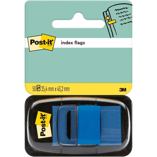 Post-it Flags 680-2 in Blau in einem Spender