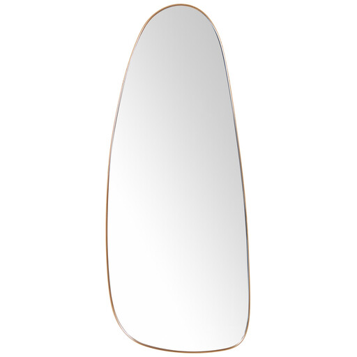 Beliani Metal Wall Mirror Gold CERGY