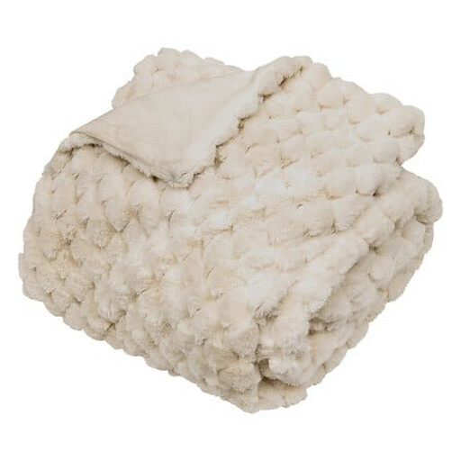 Adriel Jacquard Fur Throw 180 x 230 cm