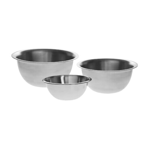 5five Set of 3 Stainless Steel Mixing Bowls