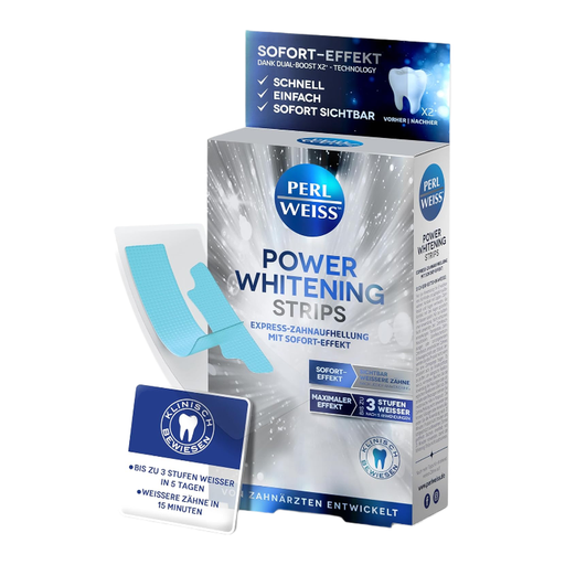 PERLWEISS Strong Whitening Strips Quick-acting Pack 5x2 pieces set