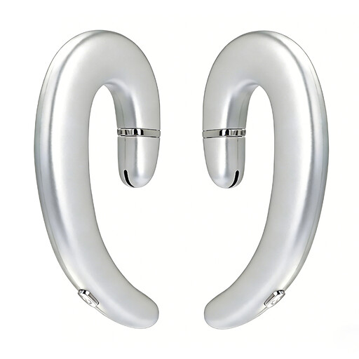 VoxorAI C6 Silver Dual-Ear AI Translation Headset