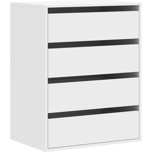 vidaXL Chest of Drawers - White, 60 x 41 x 76 cm