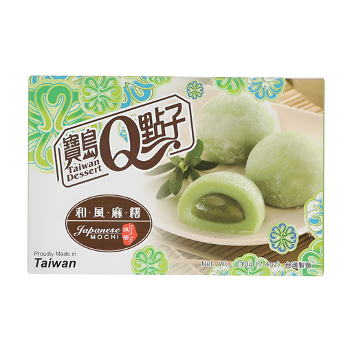 Q-Brand Japanese-Style Mochi Green Tea Flavor 210g
