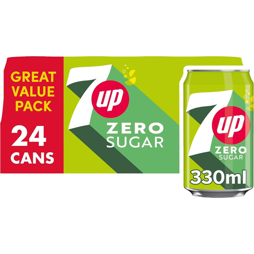 7UP Zero 24 × 330ml pack