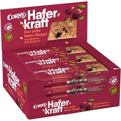 Corny Haferkraft 蔓越莓燕麦棒 12x50g