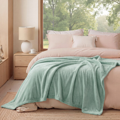 Fleece Blanket, Warm Soft Blanket, 150 x 200 cm, Vegetables