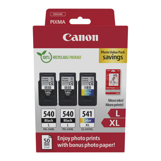 Canon PG-540L + CL-541XL Pack