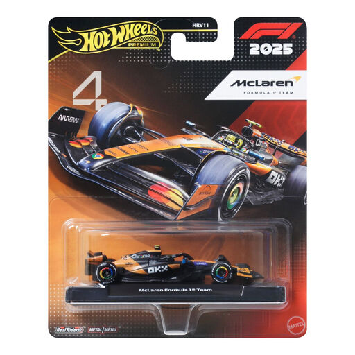 Hot Wheels Premium Formula 1 McLaren Formula 1 Team Lando Norris number 4