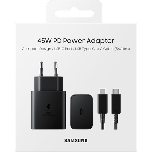 Samsung 45W USB-C Fast Charging Cable 1.8m Black