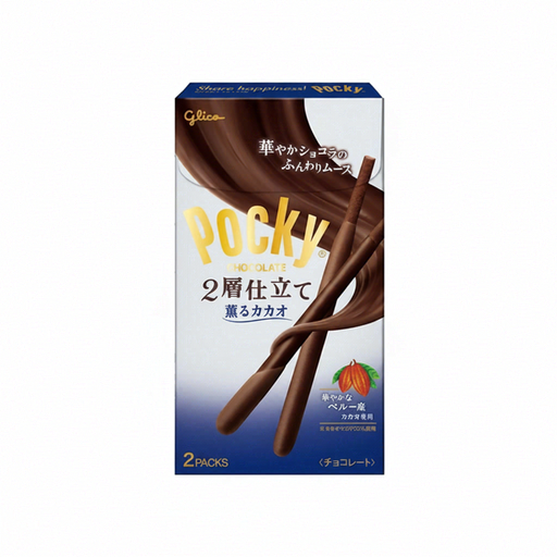 Glico Pocky Double Layer Aromatic Cacao Chocolate Biscuit Sticks