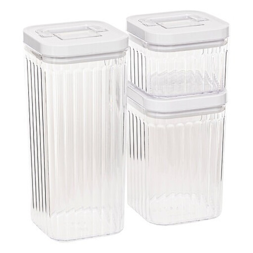 5five Set of 3 Stackable Storage Boxes