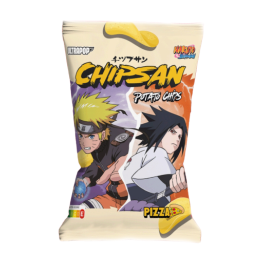 ULTRAPOP Chipsan - Naruto - Naruto vs. Sasuke - Potato Chips, Pizza Flavor