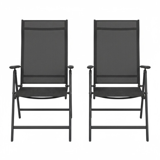 Lot de 2 Chaises de Jardin Pliantes JOYFURNOS