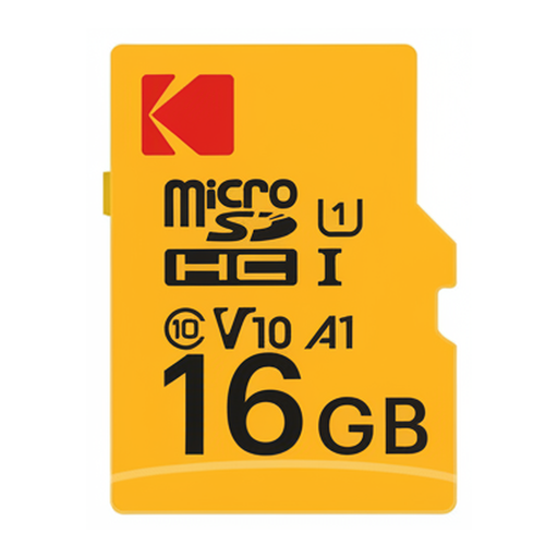 Kodak 16GB U1 V10 Premium microSD memory card with adapter