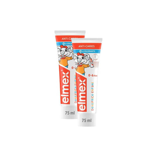 Elmex Kids Toothpaste 0-6 ans, lot de 2