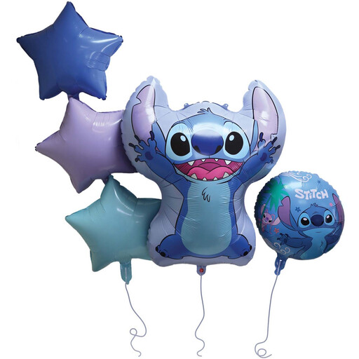 Stitch Foil Balloon Bouquet 5pc