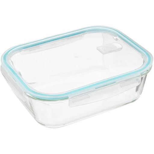 5five Rectangular Glass Storage Box - 2.26L, Transparent, 26 x 21 x 8.5 cm