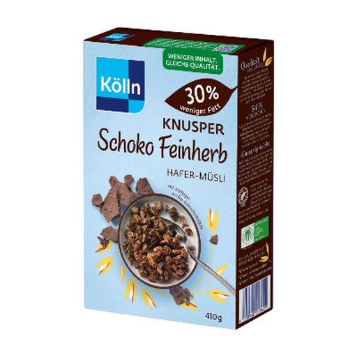 K?lln Crunchy Dark Chocolate Muesli 410g