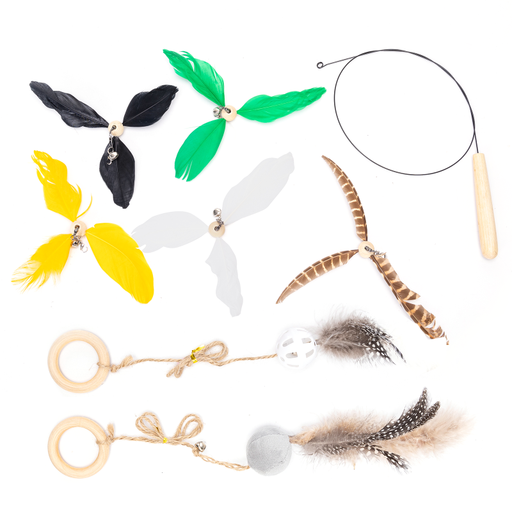 Nobleza Bamboo Dragonfly and Cat Teaser Combination