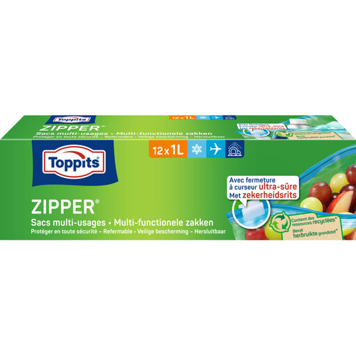Toppits Zipper Multifunctional Bag 1L