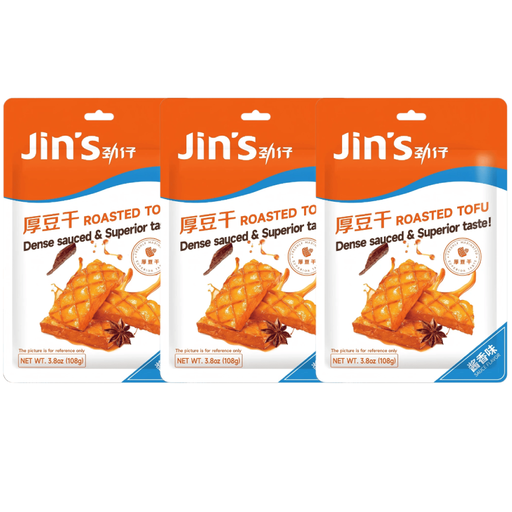 Jin Zai Thick Dried Tofu Sauce Flavour 108gx3
