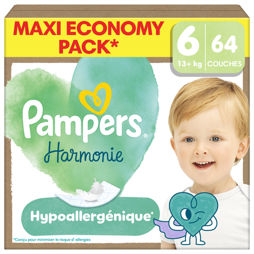 Pampers Harmonie size 6, 64 nappies