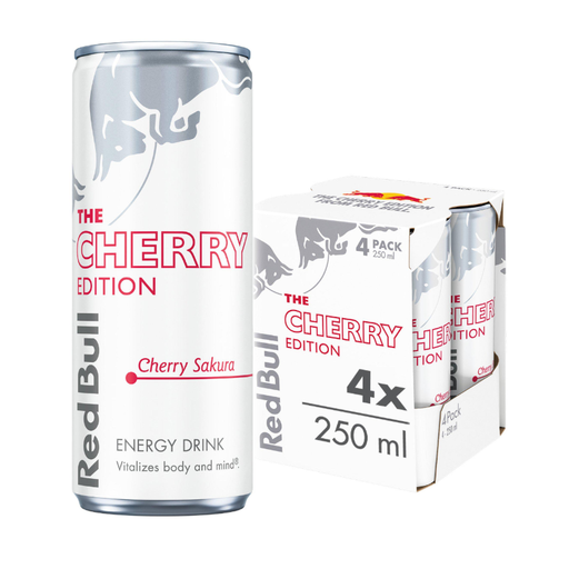 Red Bull Spring Edition Cherry Sakura Energy Drink 4x250ml