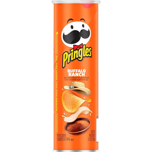 Chips Pringles Buffalo Ranch, contenant de 158 g