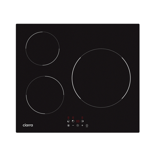 CIARRA 5600W Induction Hob with 3 Cooking Zones