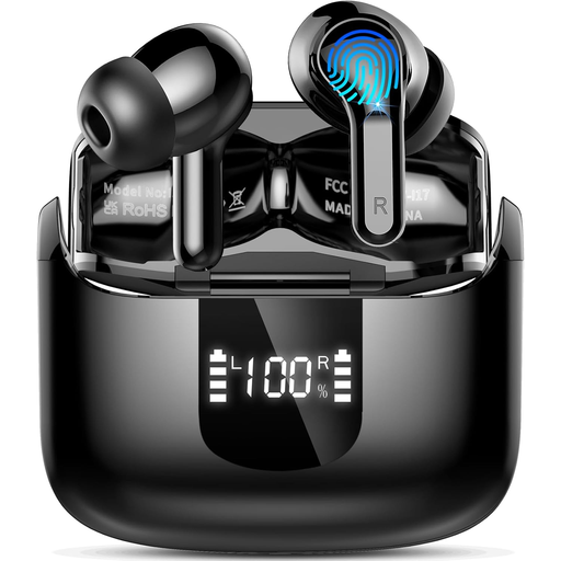 Ordtop Bluetooth Headphones, 50 Hours 3D Stereo Headphones Wireless Bluetooth 5.4