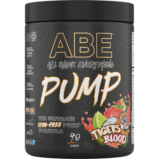 Applied Nutrition ABE Pump Pre Workout Stim Free Powder Tiger's Blood Flavour