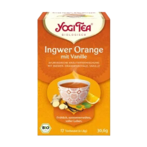 Yogi Tea Ginger-Orange with Vanilla Herbal Tea Organic 17x1.8g