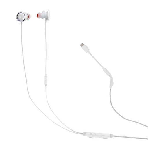 JBL QUANTUM 50 白色款入耳式游戏耳机
