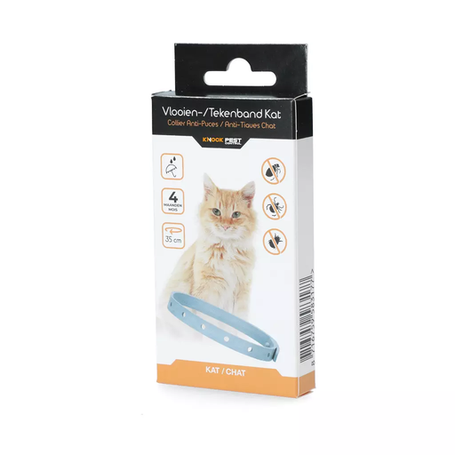 Collier antipuces et anti-tiques Knock Pest pour chat, 33 cm