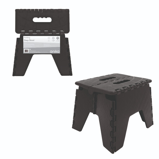 Anika Folding Step Stool Black
