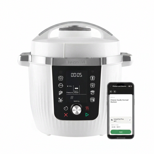 Instant Pot Pro WiFi 5.7L, 10-in-1 multifunction electric pressure cooker, Coconut White