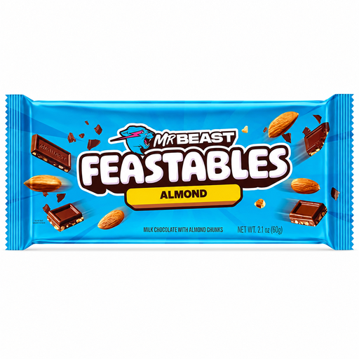 MR BEAST Milk Chocolate Almond Bar 60g