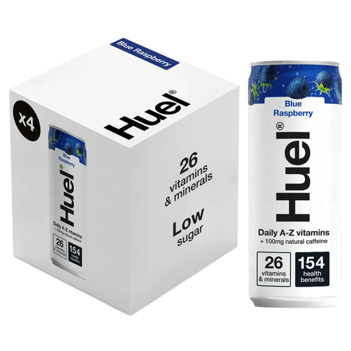 Huel Daily A-Z Blue Raspberry Multi-Vitamin Drink 4 x 330ml