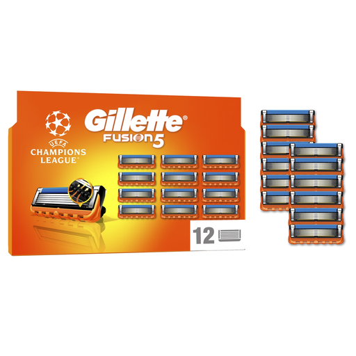 GILLETTE Fusion 5 Razor Blade Refills 12 Count