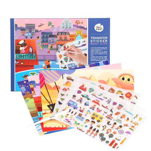 Jar Melo Transfer Sticker Scenes Set Busy City