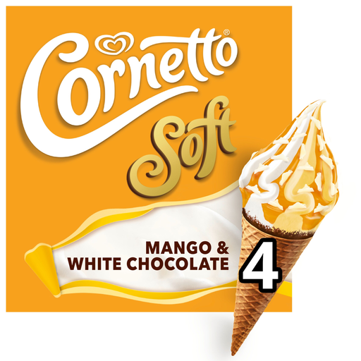 Cornetto Soft Mango & White Chocolate 4x140ml