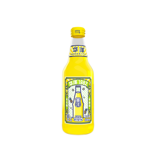 Huayang Pineapple-Flavored Sparkling Mixed Juice Drink